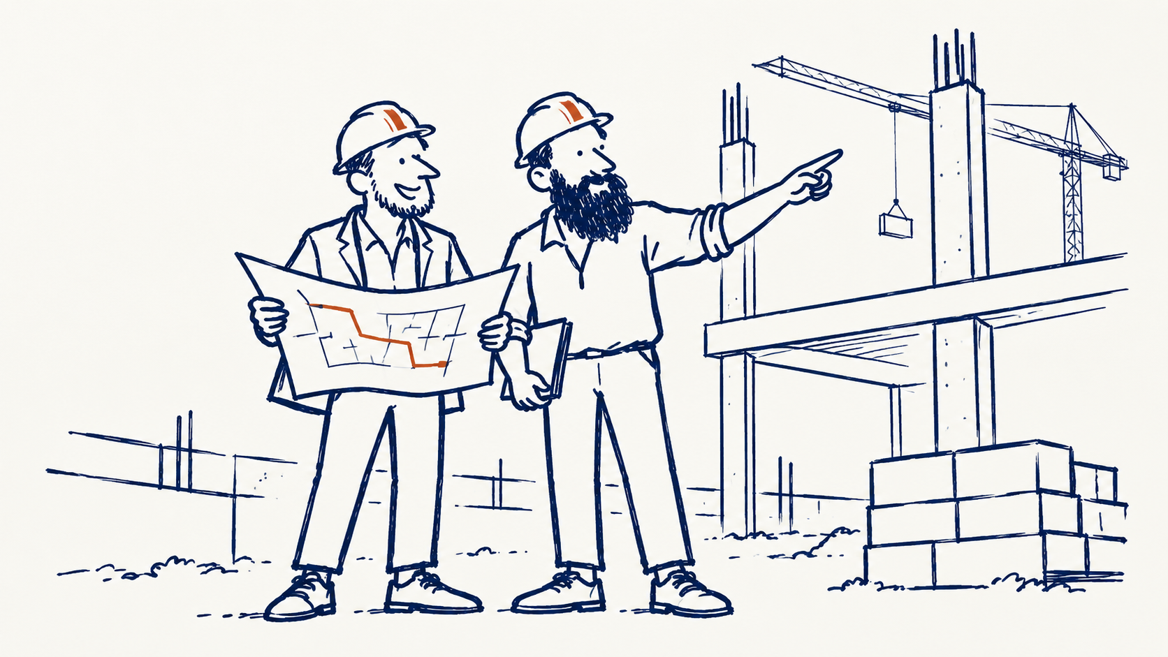 Illustration pour les entreprises générales et maîtres d’ouvrage